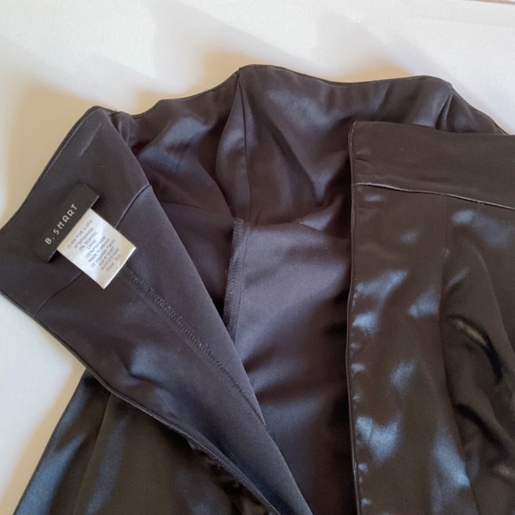 Short Strapless Black Satin Party Dress Size 3/4 - Picture 9 of 11